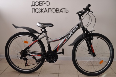 Велосипед Varma 26" Denali H61 (21ск. 15") ал., серо-черный фото большое
