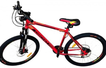 Велосипед Десна-2610 V (26" 21ск) 18" Красный/чёрный, V010 фото большое