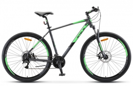 Велосипед Stels Navigator-920 MD (29" 24ск) 18.5" Антрацитовый/зелёный, V010 фото большое