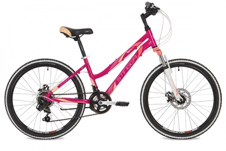 Велосипед Stinger 24" Laguna D (12" 18ск) розовый фото большое