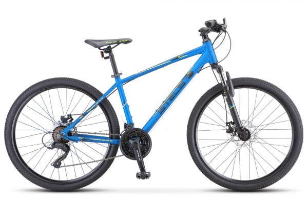 Велосипед Stels Navigator-590 MD (26" 21ск) 16" Синий/салатовый, K010 фото большое