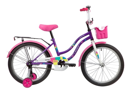 Велосипед Novatrack 20" TETRIS, фиолетовый (2020)