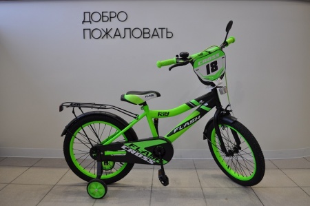 Велосипед Varma 16" Flash Cross, зеленый фото большое