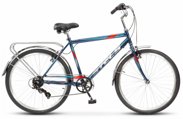 Велосипед Stels Navigator-250 V (26" 7ск) 19" Темно-синий, Z010 фото маленькое
