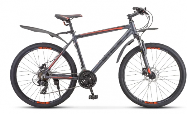 Велосипед Stels Navigator-620 D (26" 21ск) 14" Антрацитовый, V010 фото большое