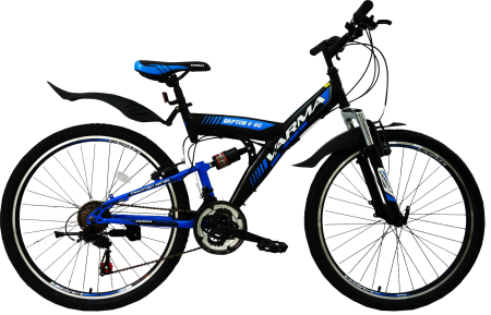 Велосипед Varma 26" Raptor V 60 (21ск.,18") 2-х п/с, ст., черно-синий фото большое