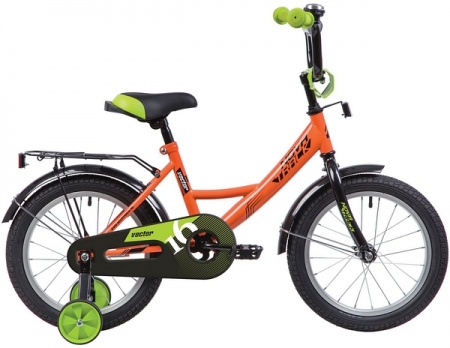 Велосипед Novatrack 12" VECTOR, оранжевый (2020) фото большое