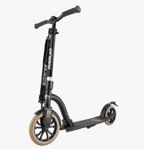 Самокат TT Huracan, черный-коричневый фото большое