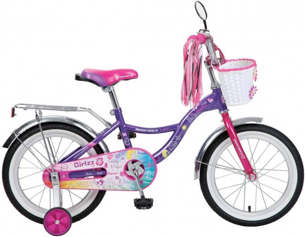 Велосипед Novatrack 16" LITTLE GIRLZZ, фиолетовый Велосипед Novatrack 16" LITTLE GIRLZZ, фиолетовый фото большое