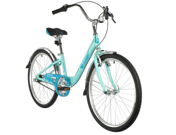 Велосипед Novatrack 24" ANCONA (12" 3ск) зеленый (2020) фото большое