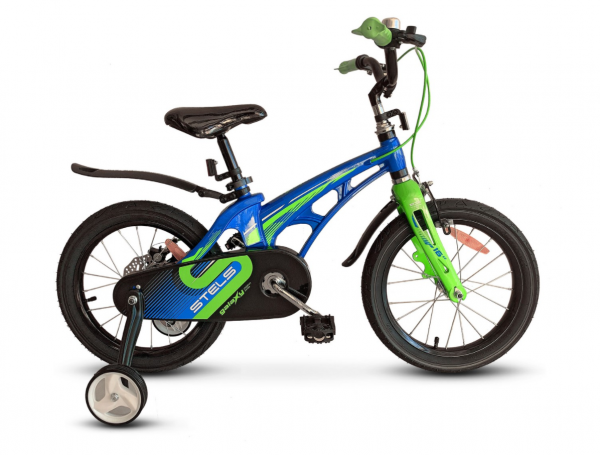 Велосипед Stels 14" Galaxy (Синий/зелёный) V010 фото большое