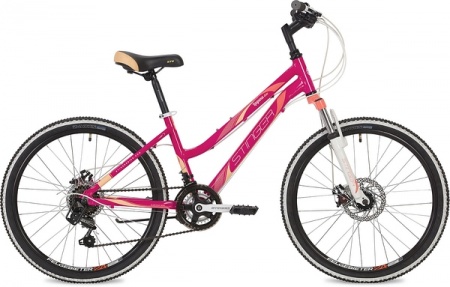 Велосипед Stinger 24" Laguna D (14" 18ск) розовый фото большое
