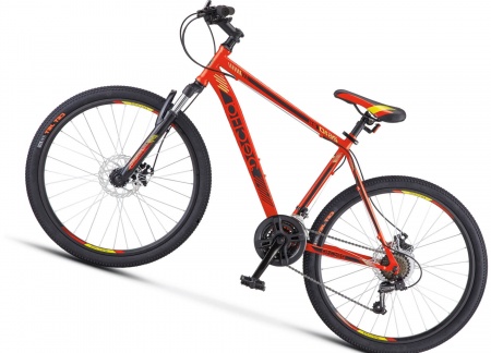 Велосипед Десна-2610 V (26" 21ск) 16" Красный/чёрный, V010 фото большое