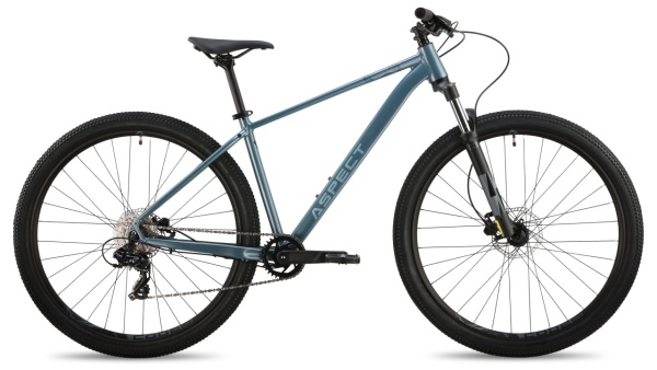 Велосипед Aspect 27.5" Nickel (18" 8ск) Серо-голубой (2026)