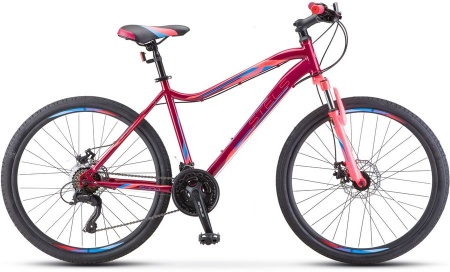 Велосипед Stels Miss-5000 MD (26" 21ск) 18" Вишнёвый/розовый, V020 (2021) фото большое
