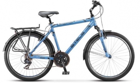 Велосипед Stels Navigator-700 V (26" 21ск) 19,5", синий-металлик/чёрный, арт. 16 фото большое