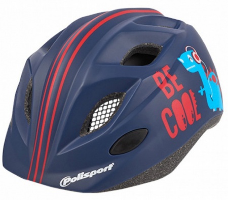 Шлем Polisport Premium, S (52-56см) Be cool, синий, красный фото большое