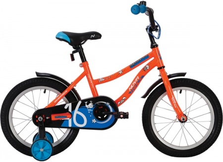 Велосипед Novatrack 16" NEPTUNE, оранжевый 2020 фото большое