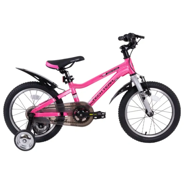 Велосипед TechTeam 16" Drift, розовый (алюминий) фото маленькое