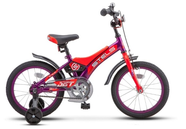 Велосипед Stels 16" Jet (9" Фиолетовый/оранжевый) Z010 (2020) фото большое