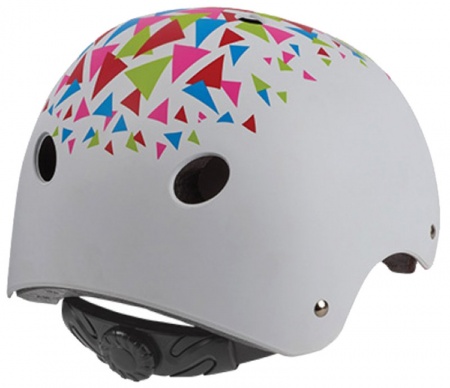 Шлем Polisport Urban Radical, Triangles, белый (53-55см) фото большое