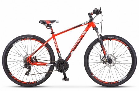 Велосипед Stels Navigator-930 MD (29" 24ск) 18.5" Неоновый-красный/чёрный, V010 фото большое