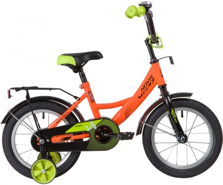 Велосипед Novatrack 14" VECTOR, оранжевый (2020) фото большое