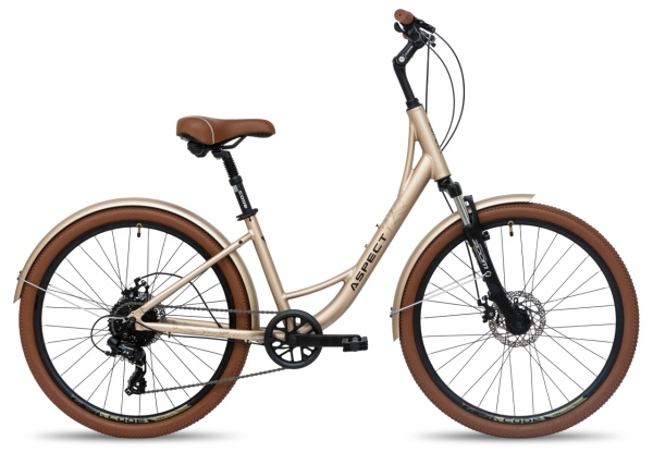 Велосипед Aspect 26" Citylife (18" 8ск) Бежевый (2026)