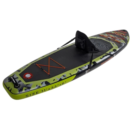 Сапборд HUNTER серый, 335x83x15 см фото большое