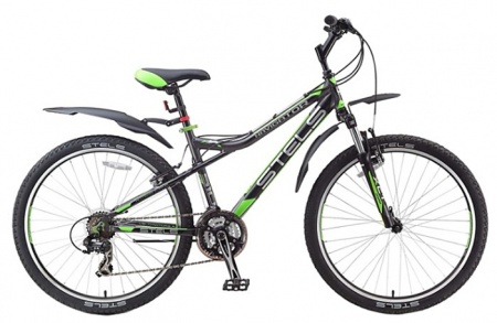 Велосипед Stels Navigator-510 V (26" 21ск) ал. 16" Бел/черн/гол/красн фото большое